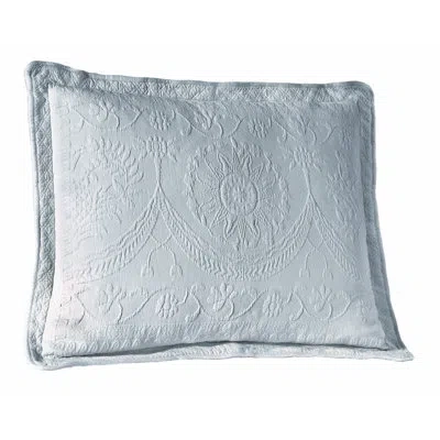Historic Charleston Matelasse Sham In Blue
