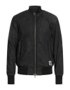 Historic Man Denim Outerwear Black Size L Cotton, Elastane, Polyester, Polyamide In Black