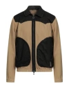 Historic Man Jacket Beige Size L Cotton, Elastane In Sand