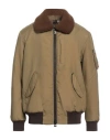 Historic Man Jacket Khaki Size L Polyamide, Polyurethane