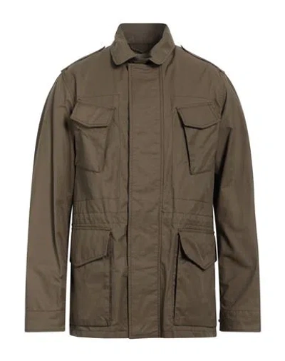 Historic Man Jacket Khaki Size Xxl Cotton In Beige