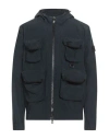 Historic Man Jacket Midnight Blue Size L Cotton, Nylon In Blue