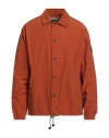 Historic Man Jacket Rust Size L Cotton, Nylon In Red