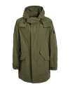 Historic Man Overcoat & Trench Coat Military Green Size Xxl Textile Fibers