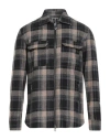 Historic Man Shirt Black Size Xl Wool, Nylon In Multi