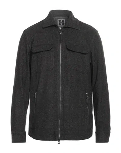 Historic Man Shirt Charcoal Size Xxl Wool, Nylon In Gray