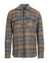 Historic Man Shirt Sage Green Size Xl Wool, Nylon In Gray