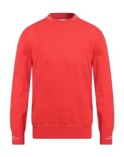 Historic Man Sweater Red Size Xl Cotton
