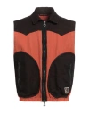 Historic Man Vest Chocolate Brown Size L Cotton, Elastane