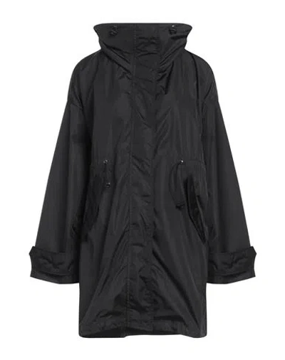 Historic Woman Overcoat & Trench Coat Black Size S Nylon