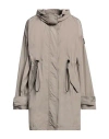 Historic Woman Overcoat & Trench Coat Khaki Size S Nylon In Beige