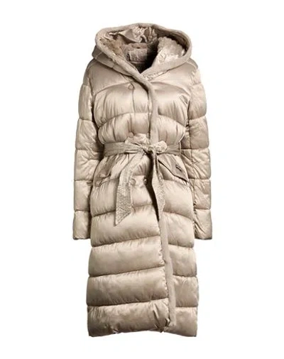 Historic Woman Puffer Beige Size L Polyester In Sand