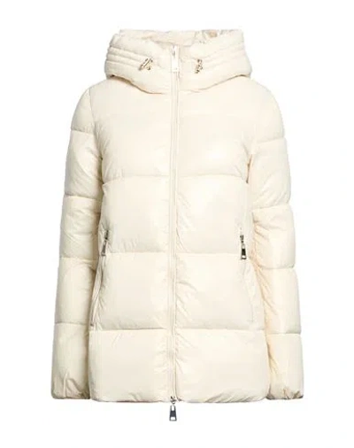 Historic Woman Puffer Ivory Size Xxl Nylon In White