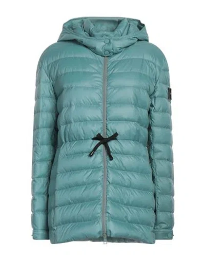 Historic Woman Puffer Turquoise Size Xl Polyamide In Blue