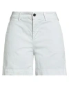 Historic Woman Shorts & Bermuda Shorts Light Grey Size 8 Cotton, Elastane In White