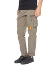 History Repeats Cargo Trousers With Patches In Green