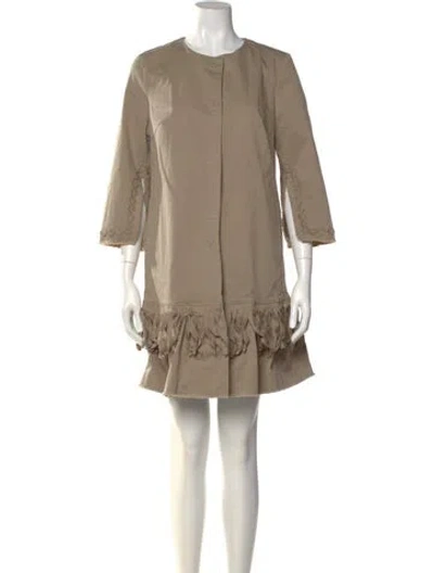 Pre-owned History Repeats Crew Neck Mini Dress In Neutral