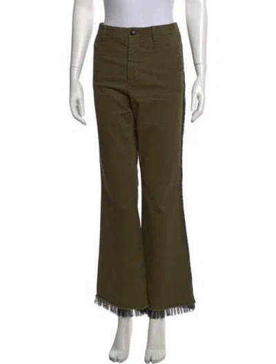 Pre-owned History Repeats Flared Pants In Green