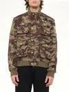 History Repeats Camouflage-print Patch-detail Jacket In Brown