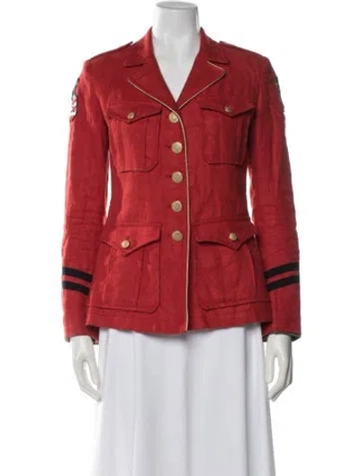 Pre-owned History Repeats Linen Jacket In Red