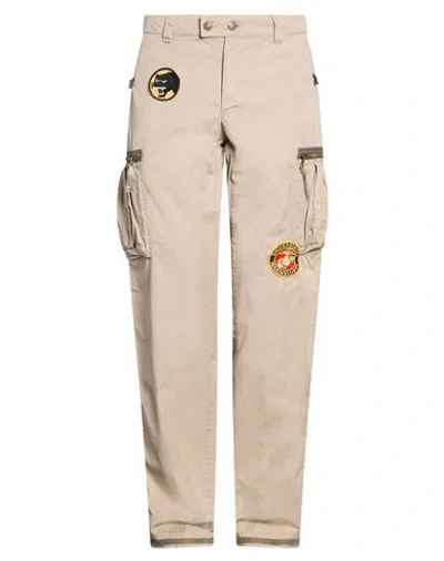 History Repeats Man Pants Taupe Size 34 Cotton In Gray