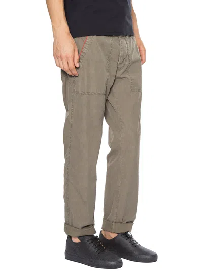 History Repeats Ripstop Cotton Trousers In Green