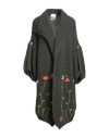 History Repeats Woman Cardigan Dark Green Size Onesize Acrylic, Alpaca Wool, Wool, Viscose