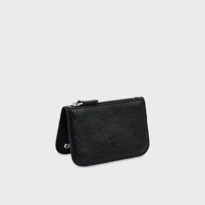 Hiva Atelier Alae Coin Purse & Card Holder In Black