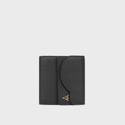 Hiva Atelier Larus Compact Wallet In Black