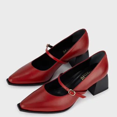 Hiva Atelier Mary Jane Pumps In Red