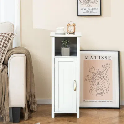 Hivvago 1-door Freestanding Bathroom Cabinet With Open Shelf