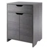 Hivvago 1-drawer Storage Cabinet Charcoal