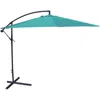 Hivvago 10-ft Offset Cantilever Patio Umbrella With Aruba Teal Canopy