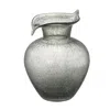 Hivvago 10" Light Gray Round Glass Table Vase In Gray