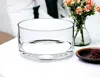 Hivvago 10" Mouth Blown Crystal European Made Crystal Bowl In Transparent