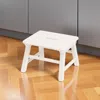 Hivvago 10" White Solid Wood Step Stool In White