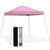 Hivvago 10 X 10 Feet Outdoor Instant Pop-up Canopy With Carrying Bag-blue