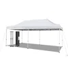 Hivvago 10 X 20 Feet Outdoor Pop-up Patio Folding Canopy Tent-white