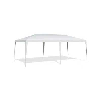 Hivvago 10 X 20 Feet Waterproof Canopy Tent With Tent Peg And Wind Rope In White