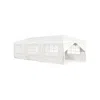 Hivvago 10 X 30 Feet Outdoor Canopy Tent With 6 Removable Sidewalls And 2 Doorways-white