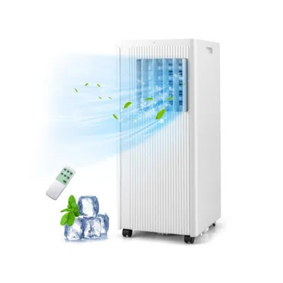 Hivvago 10000 Btu Portable Air Conditioner Cools Up To 350 Sq Wth 24h Timer In White