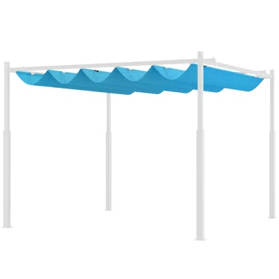Hivvago 10x10 Outdoor Retractable Pergola With Magnetic System In Blue