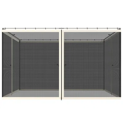 Hivvago 10x12 Canopy Tent Mesh Sidewall With Zipper In Gray