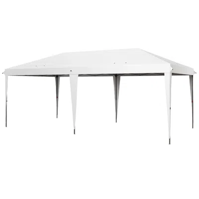 Hivvago 10x19.2 Portable Party Canopy Shelter In White