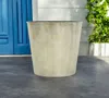 Hivvago 11" Gray Recycled Plastic Indoor Outdoor Round Pot Planter In Neutral