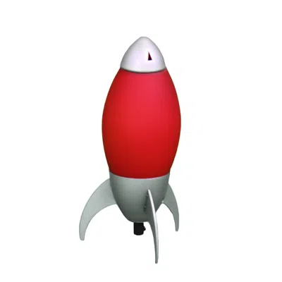 Hivvago 11" Red Acrylic Bedside Table Lamp With Red Shade