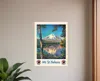 Hivvago 11" X 14" Mt. St. Helens C1920s Vintage Travel Poster Wall Art In Blue