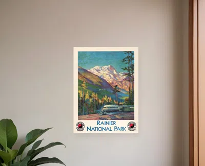 Hivvago 11" X 14" Rainier National Park C1920s Vintage Travel Poster Wall Art In Multi