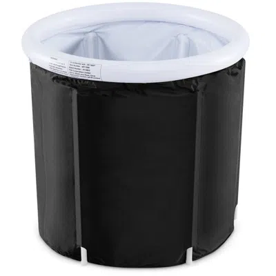 Hivvago 116 Gal Outdoor Ice Plunge Tub With Lid At Home In Black