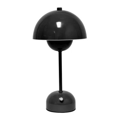 Hivvago 12" Black Metal Table Lamp